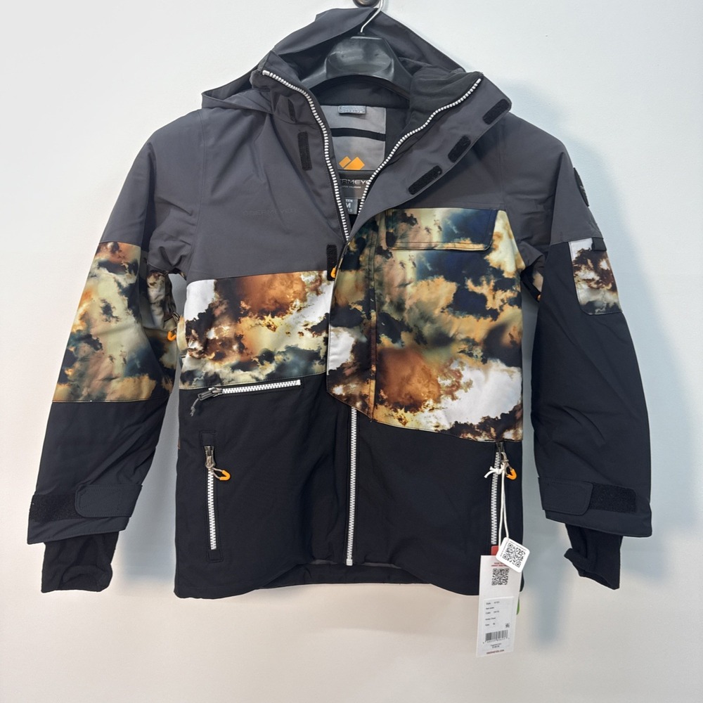 Obermeyer Ski Jacket NWT Youth Axel Jacket Color Amber Cloud Size M Retail‎ $199